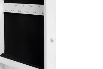 Veggskap Moreno med Speil - Hvit - Oppbevaring - Oppbevaring til småting - Oppbevaring smykker - Smykkestativ & smykkeskrin