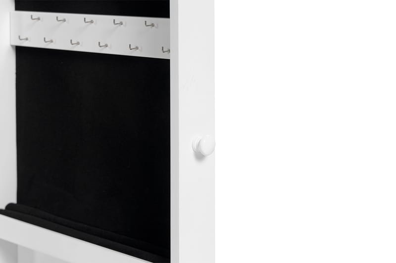 Veggskap Moreno med Speil - Hvit - Oppbevaring - Oppbevaring til småting - Oppbevaring smykker - Smykkestativ & smykkeskrin