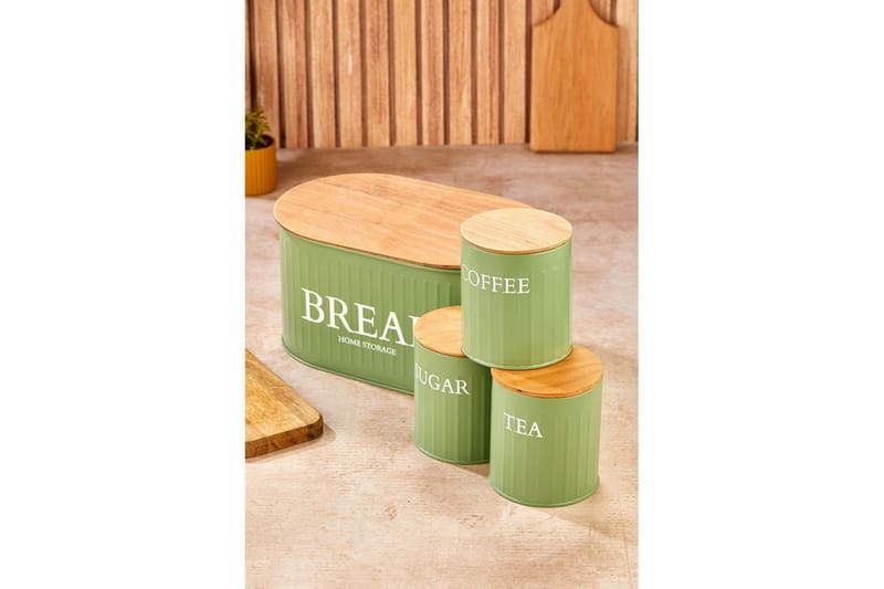 Oppbevaringsboks sett (4 deler) Selinbridge Grønn - Grønn - Oppbevaring - Oppbevaring til småting