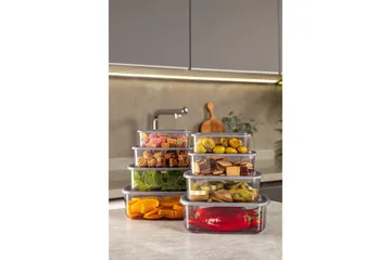 Oppbevaringsboks sett (8 deler) Rasalas8 Antrasitt - Mørkegrå - Oppbevaring - Oppbevaring til småting - Oppbevaringskasse