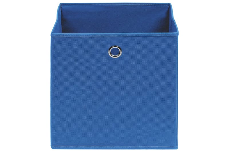 Oppbevaringsbokser 4 stk blå 32x32x32 cm stoff - Oppbevaringskasse