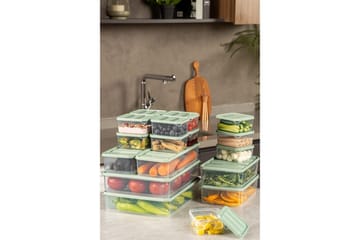 Oppbevaringsbokssett (18 deler) Soyam 18 Mint - Mintgrønn - Oppbevaring - Oppbevaring til småting