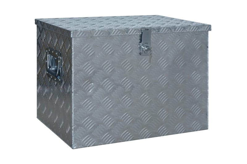Aluminiumsboks 610x430x455 mm sølv - Sølv - Oppbevaringskasse