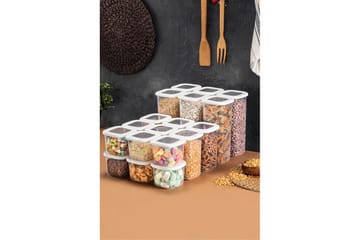 Avanna Oppbevaringsbokser 10 cm - Hvit - Oppbevaring - Oppbevaring til småting - Oppbevaringskasse - Plastkurv & plastboks