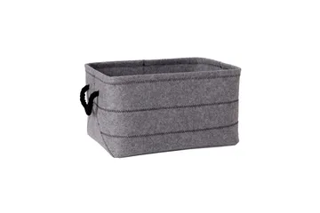Max Felt-1 Stoffboks Lysegrå - Oppbevaring - Oppbevaring til småting - Oppbevaringskasse