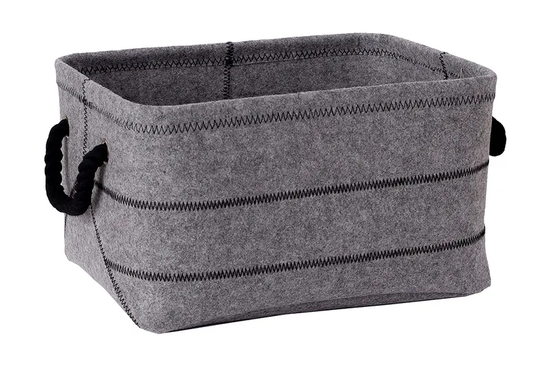 Max Felt-3 Stoffboks Lysegrå