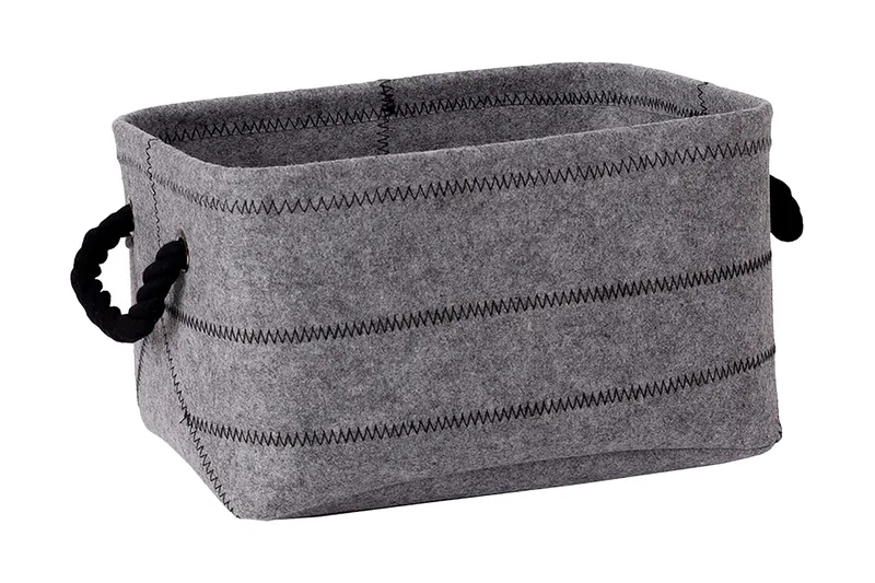 Max Felt-4 Stoffboks Lysegrå