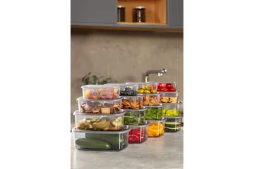 Oppbevaringsbokssett (16 deler) Rasalas16 Antrasitt - Antrasitt - Oppbevaring - Oppbevaring til småting - Oppbevaringskasse - Plastkurv & plastboks