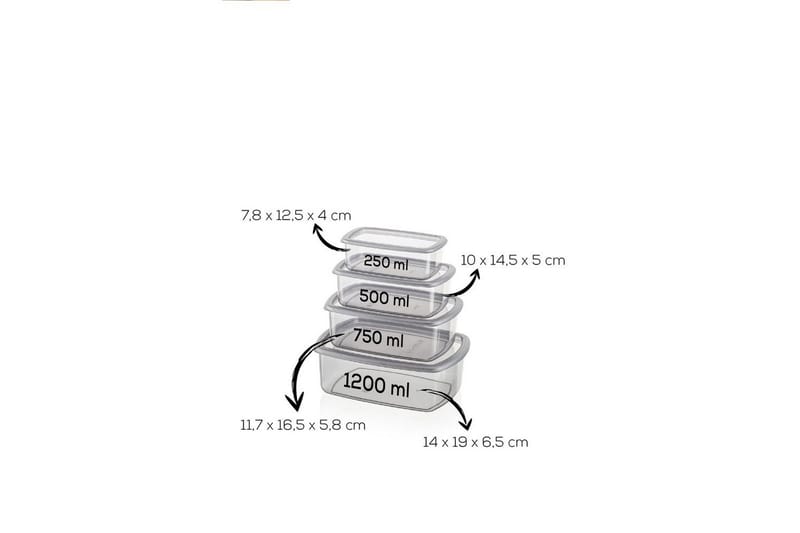 Oppbevaringsbokssett (16 deler) Rasalas16 Antrasitt - Antrasitt - Oppbevaring - Oppbevaring til småting - Oppbevaringskasse - Plastkurv & plastboks