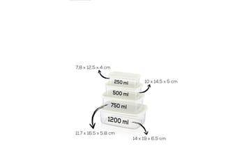 Oppbevaringsbokssett (16 deler) Rasalas16 Grå - Grå - Oppbevaring - Oppbevaring til småting - Oppbevaringskasse - Plastkurv & plastboks