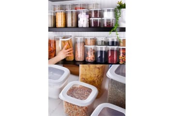 Oppbevaringsbokssett (24 deler) Syril Hvit - Hvit - Oppbevaring - Oppbevaring til småting - Oppbevaringskasse - Plastkurv & plastboks