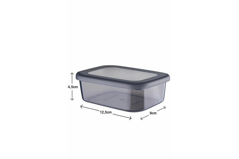 Ornel Oppbevaringsbokser 9 cm - Antrasitt - Oppbevaring - Oppbevaring til småting - Oppbevaringskasse - Plastkurv & plastboks