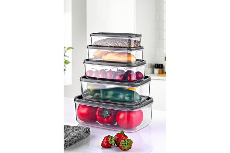 Quantis Oppbevaringsbokser 22,5 cm - Multifarget - Oppbevaring - Oppbevaring til småting - Oppbevaringskasse - Plastkurv & plastboks