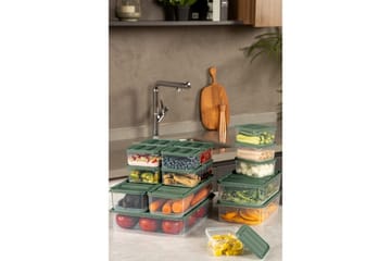 Soyam Oppbevaringsbokser - Grön - Oppbevaring - Oppbevaring til småting - Oppbevaringskasse - Plastkurv & plastboks
