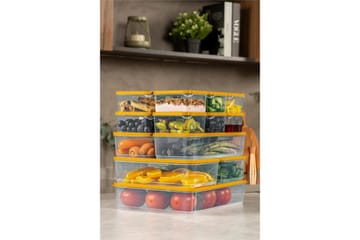 Soyam Oppbevaringsbokser - Mørk Oransje - Oppbevaring - Oppbevaring til småting - Oppbevaringskasse - Plastkurv & plastboks