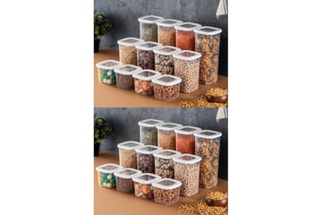 Syril Oppbevaringsbokser 10 cm - Hvit - Oppbevaring - Oppbevaring til småting - Oppbevaringskasse - Plastkurv & plastboks