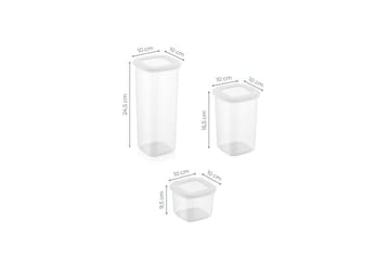 Syril Oppbevaringsbokser 10 cm - Hvit - Oppbevaring - Oppbevaring til småting - Oppbevaringskasse - Plastkurv & plastboks