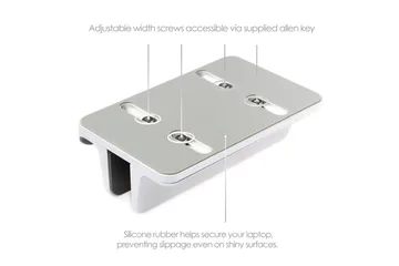 Bordstativ Desire2 2-i-1 Justerbar Aluminium - Sølv - Oppbevaring - Oppbevaring til småting - Oppbevaringsstativ - Bærbardatastativ