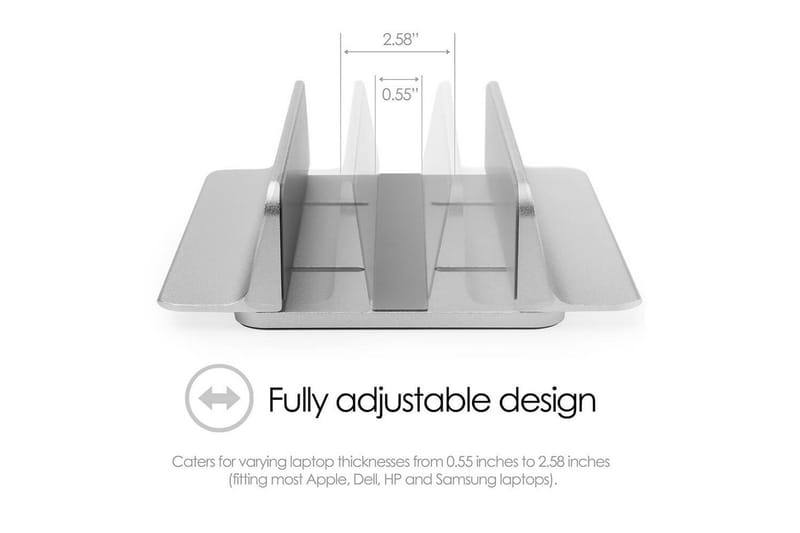 Bordstativ Desire2 for Mac/Ultrabooks - Sølv - Oppbevaring - Oppbevaring til småting - Oppbevaringsstativ - Bærbardatastativ