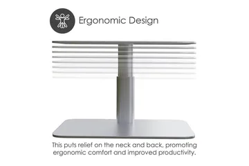 Datastativ Desire2 Vertikalt Justerbart - Sølv - Oppbevaring - Oppbevaring til småting - Oppbevaringsstativ - Bærbardatastativ