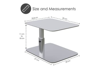 Datastativ Desire2 Vertikalt Justerbart - Sølv - Oppbevaring - Oppbevaring til småting - Oppbevaringsstativ - Bærbardatastativ