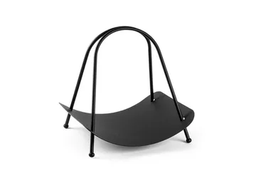 Dekorativt metalltilbehør Mirven Svart - Svart - Oppbevaring - Oppbevaring til småting - Oppbevaringsstativ - Vedstativ & vedhylle