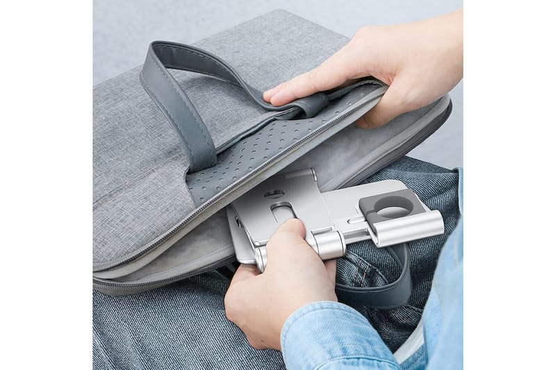 Ladestativ Desire2 for Apple Watch Sølv - Sølv - Oppbevaring - Oppbevaring til småting - Oppbevaringsstativ - Mobilstativ