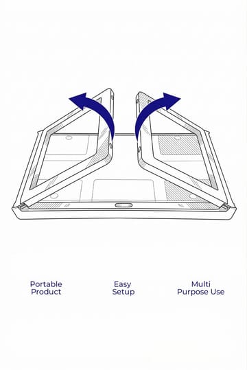 Laptop Standing Desk Hanah Home Hvit - Oppbevaring - Oppbevaring til småting - Oppbevaringsstativ - Bærbardatastativ