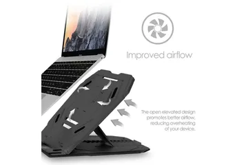 Laptopstativ Desire2 2-i-1 360 Roterbar Svart - Svart - Oppbevaring - Oppbevaring til småting - Oppbevaringsstativ - Bærbardatastativ