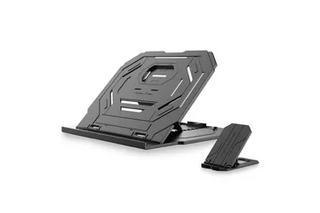 Laptopstativ Desire2 2-i-1 360 Roterbar Svart - Svart - Oppbevaring - Oppbevaring til småting - Oppbevaringsstativ - Bærbardatastativ