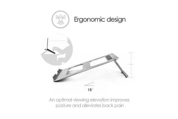 Laptopstativ Desire2 Bærbar Sølv - Sølv - Oppbevaring - Oppbevaring til småting - Oppbevaringsstativ - Bærbardatastativ