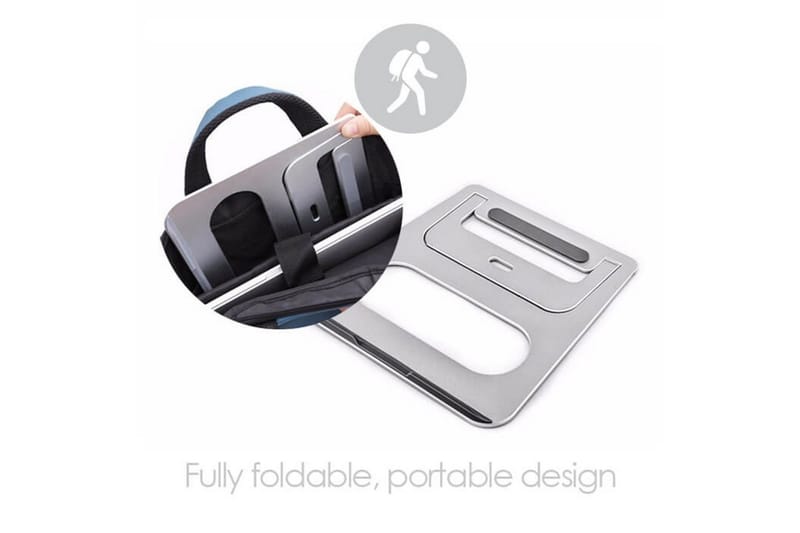 Laptopstativ Desire2 Bærbar Sølv - Sølv - Oppbevaring - Oppbevaring til småting - Oppbevaringsstativ - Bærbardatastativ