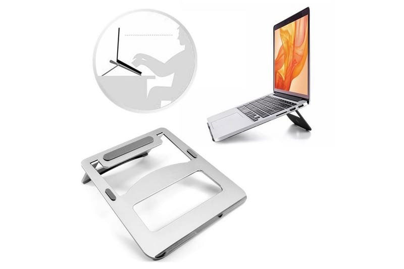 Laptopstativ Desire2 Bærbar Sølv - Sølv - Oppbevaring - Oppbevaring til småting - Oppbevaringsstativ - Bærbardatastativ