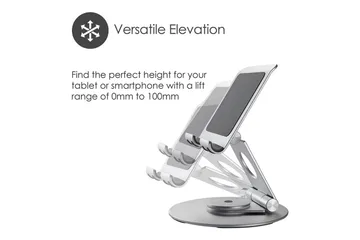 Laptopstativ Desire2 Dual Pivot 360 - Sølv - Oppbevaring - Oppbevaring til småting - Oppbevaringsstativ - Bærbardatastativ