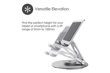 Laptopstativ Desire2 Dual Pivot 360 - Sølv - Oppbevaring - Oppbevaring til småting - Oppbevaringsstativ - Bærbardatastativ