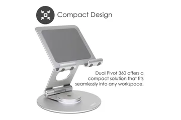 Laptopstativ Desire2 Dual Pivot 360 - Sølv - Oppbevaring - Oppbevaring til småting - Oppbevaringsstativ - Bærbardatastativ