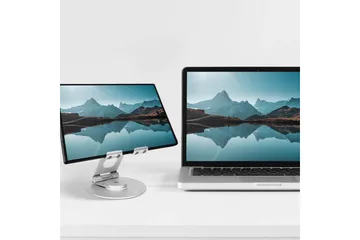 Laptopstativ Desire2 Dual Pivot 360 - Sølv - Oppbevaring - Oppbevaring til småting - Oppbevaringsstativ - Bærbardatastativ