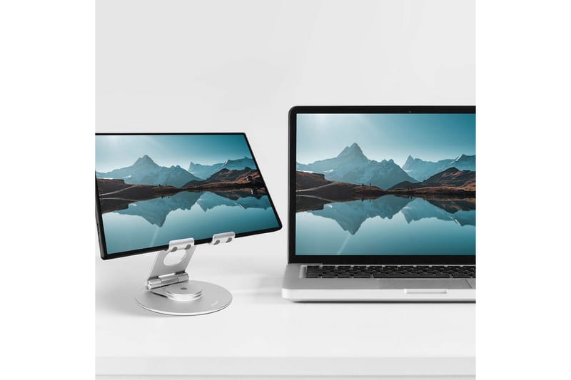 Laptopstativ Desire2 Dual Pivot 360 - Sølv - Oppbevaring - Oppbevaring til småting - Oppbevaringsstativ - Bærbardatastativ