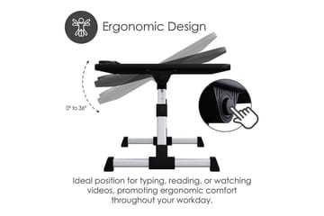 Laptopstativ Desire2 Justerbart - Svart - Oppbevaring - Oppbevaring til småting - Oppbevaringsstativ - Bærbardatastativ