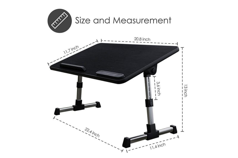 Laptopstativ Desire2 Justerbart - Svart - Oppbevaring - Oppbevaring til småting - Oppbevaringsstativ - Bærbardatastativ