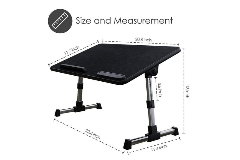 Laptopstativ Desire2 Justerbart - Svart - Oppbevaring - Oppbevaring til småting - Oppbevaringsstativ - Bærbardatastativ