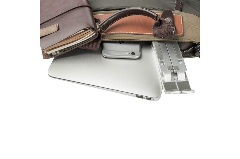 Laptopstativ Desire2 Sammenleggbar X-format Aluminium Sølv - Sølv - Oppbevaring - Oppbevaring til småting - Oppbevaringsstativ - Bærbardatastativ
