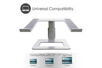 Laptopstativ Desire2 Vertikalt Justerbart - Sølv - Oppbevaring - Oppbevaring til småting - Oppbevaringsstativ - Bærbardatastativ