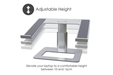 Laptopstativ Desire2 Vertikalt Justerbart - Sølv - Oppbevaring - Oppbevaring til småting - Oppbevaringsstativ - Bærbardatastativ