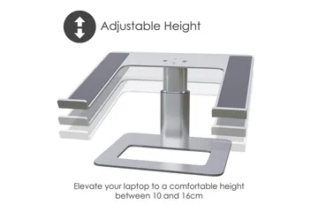 Laptopstativ Desire2 Vertikalt Justerbart - Sølv - Oppbevaring - Oppbevaring til småting - Oppbevaringsstativ - Bærbardatastativ