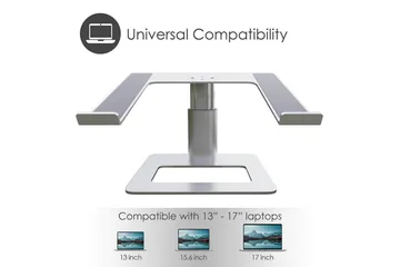 Laptopstativ Desire2 Vertikalt Justerbart - Sølv - Oppbevaring - Oppbevaring til småting - Oppbevaringsstativ - Bærbardatastativ