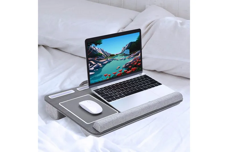 Laptopstativ for knærne Desire2 Grå - Grå - Oppbevaring - Oppbevaring til småting - Oppbevaringsstativ - Bærbardatastativ