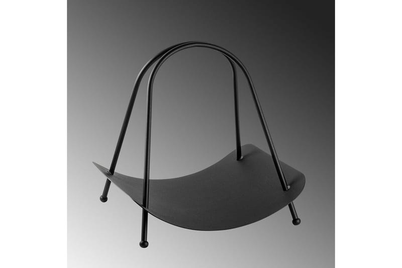 Mirven Vedstativ 42 cm - Svart - Oppbevaring - Oppbevaring til småting - Oppbevaringsstativ - Vedstativ & vedhylle