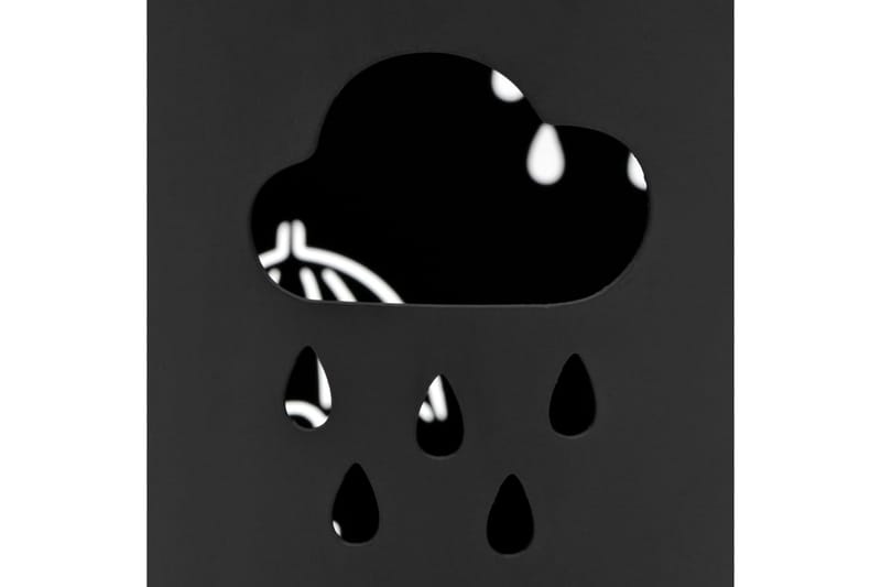 Paraplystativ paraplyer stål svart - Svart - Paraplystativ