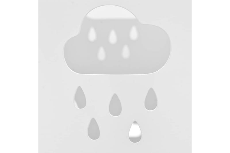 Paraplystativ paraplyer stål hvit - Hvit - Paraplystativ